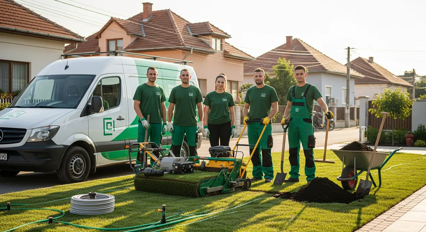 Echipa Dream Green cu echipamente profesionale